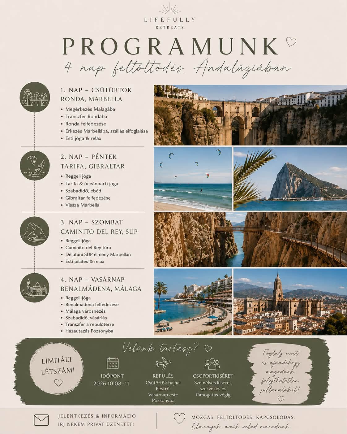Programunk — 4 nap feltöltődés Andalúziában